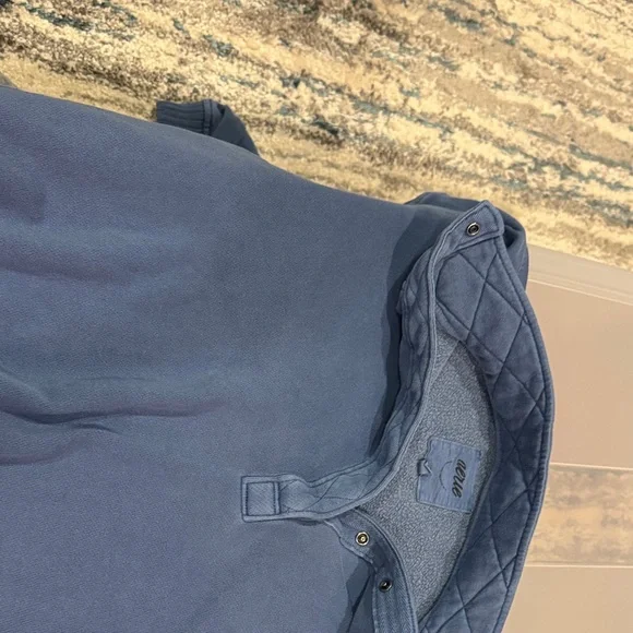 Aerie Blue Half-Zip Sweatshirt - Picture 6 of 7